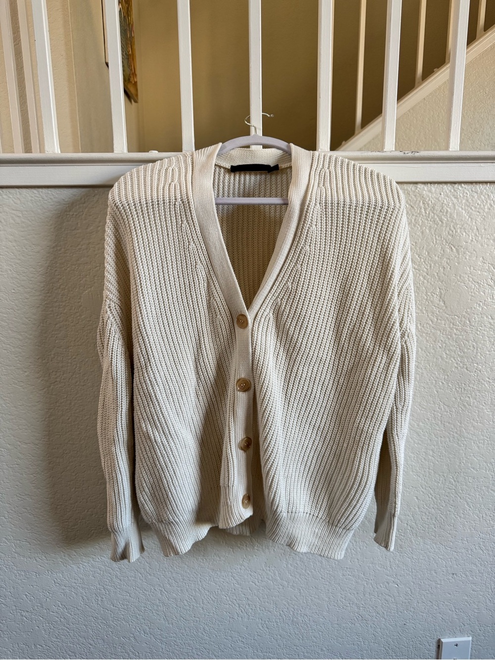 Jenni Kayne Organic Cotton Button-Up Cardigan Sweater